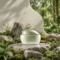 DOZMIOS Revitalizing Eye Cream on stone with text: Revitalized Brighter Look — Refreshes tired-looking eyes for a more awake and radiant look